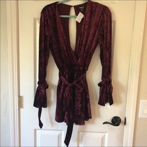 Velvet Romper NWT